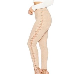 Naked Wardrobe Side Tie Leggings M